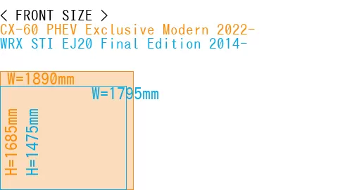 #CX-60 PHEV Exclusive Modern 2022- + WRX STI EJ20 Final Edition 2014-